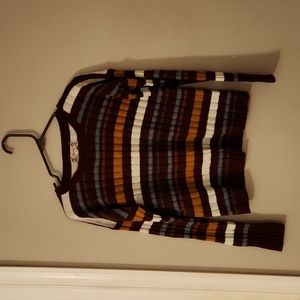 Pink rose sweater sz L